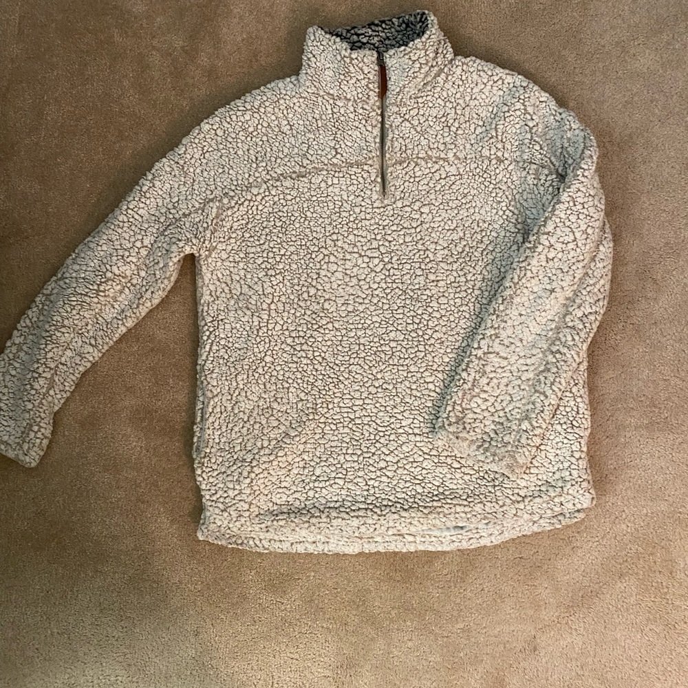 Thread & Supply Heather Gray Sherpa-Lined Hoodie
